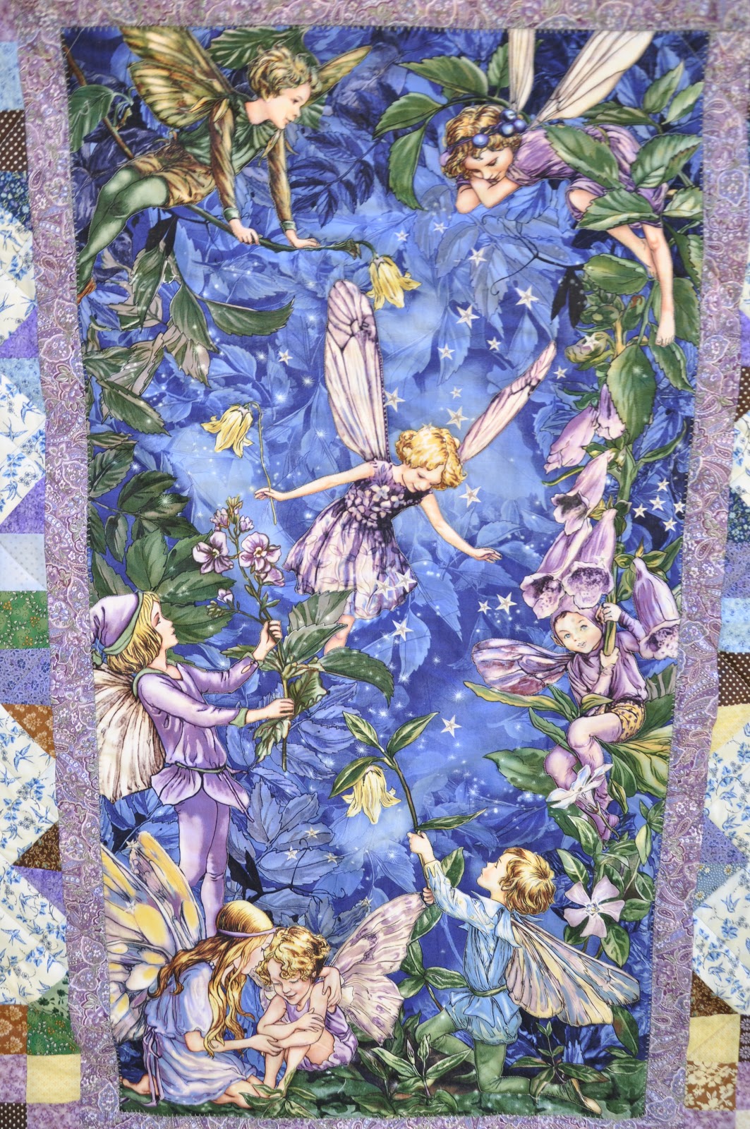 Dotsydoodle Cicely Mary Barker Flower Fairy Quilt
