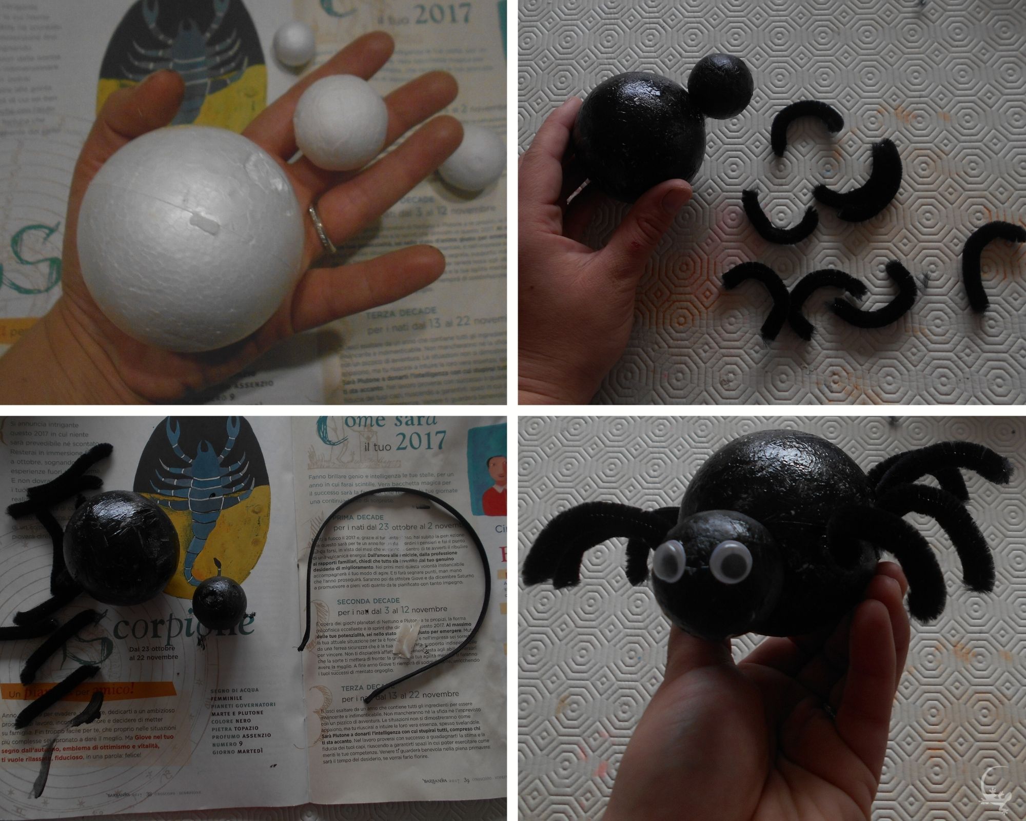 Cerchietto Con Pipistrelli Stampa Olografica 4 Pz - OP29