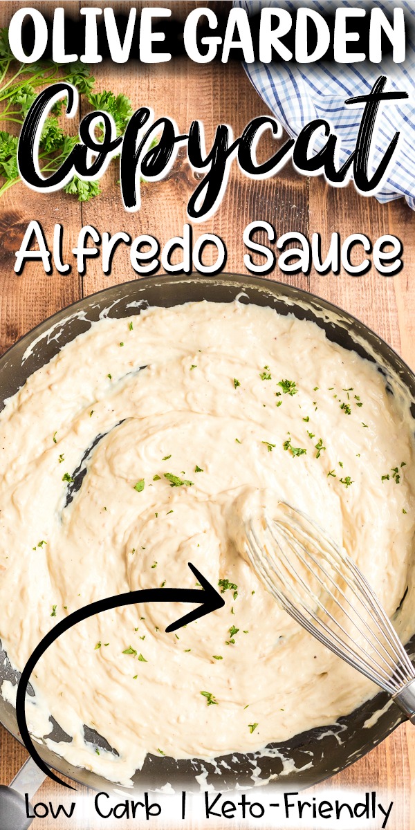 This creamy keto Alfredo Sauce is very low-carb and gluten-free. Loaded with garlic, Parmesan cheese, and just a touch of nutmeg. #glutenfree #lowcarb #keto #glutenfree #parmesan #cream #sauce #Italian #recipe #olivegarden #easy