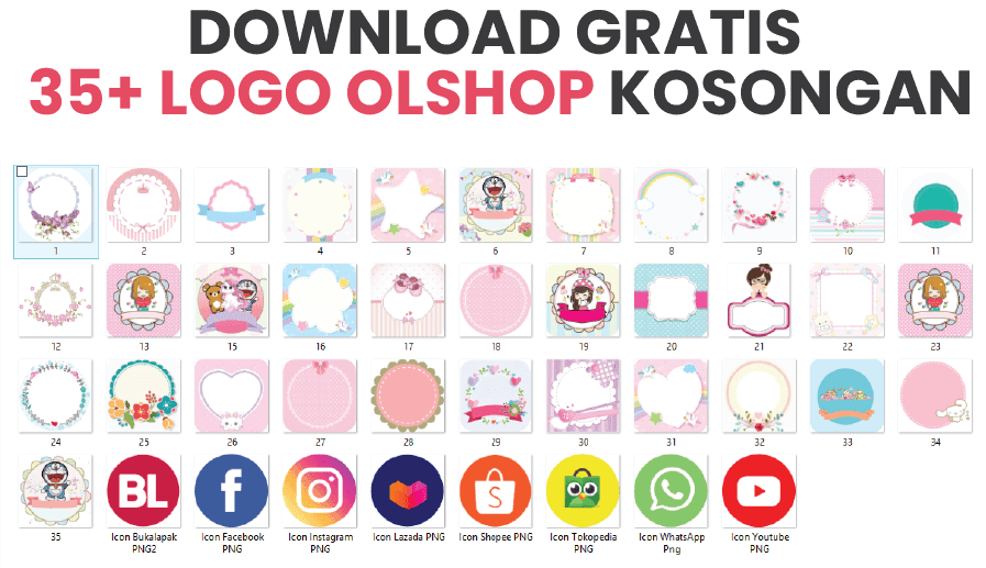 Download Desain Logo Olshop Kosong bisa di Edit Dansverine Download Desain Logo Olshop Kosong bisa di Edit Dansverine