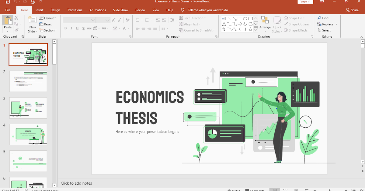 download-template-powerpoint-economics