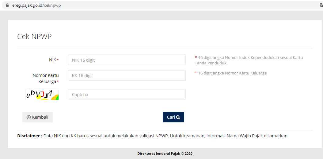 Cara cek npwp aktif atau tidak secara online info dunia edukasi