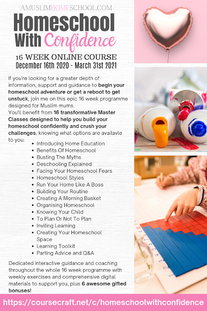 Homeschool With Confidence course for Muslim mums