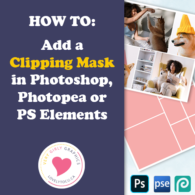 How to Add a Clipping Mask in Photoshop, Photopea or PS Elements