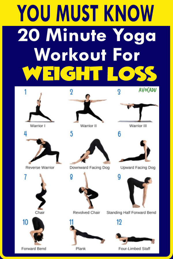 20 Minute Yoga Workout For Weight Loss