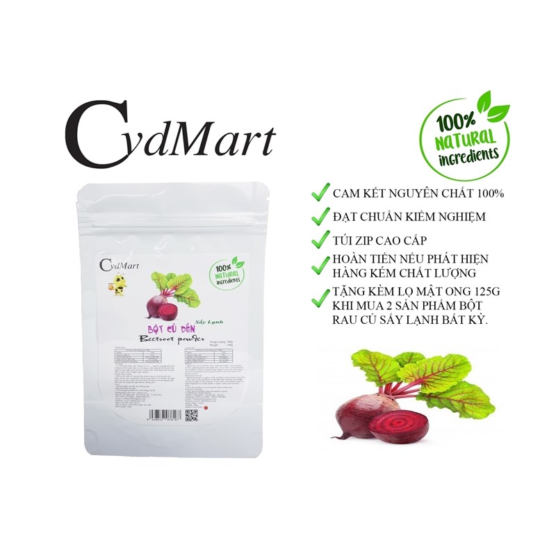 Cvdbeehoney Bột củ dền 100g.