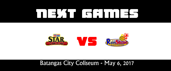 List of PBA Game(s) Saturday May 6, 2017 @ Batangas City Coliseum List of PBA Game(s) Saturday May 6, 2017 @ Batangas City Coliseum