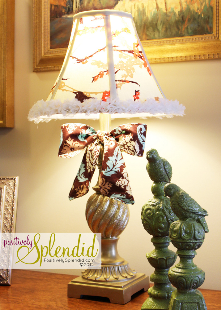 How To Recover A Lampshade Positively, How To Line A Lampshade With Fabric