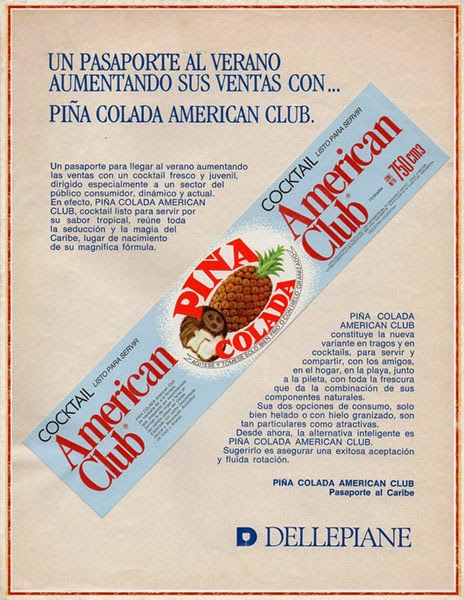 EL BARMAN CLÁSICO ARGENTINO: PIÑA COLADA AMERICAN CLUB