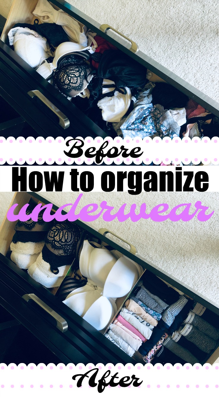 How to organize underwear the Marie Kondo way!