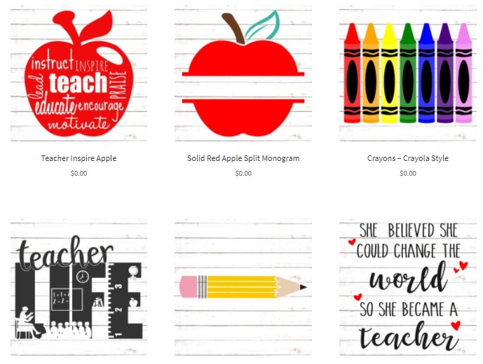 Download Free School Teacher Themed Svgs SVG Cut Files