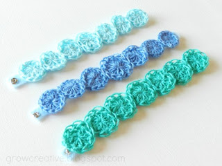 Crochet Sea Penny Bracelet