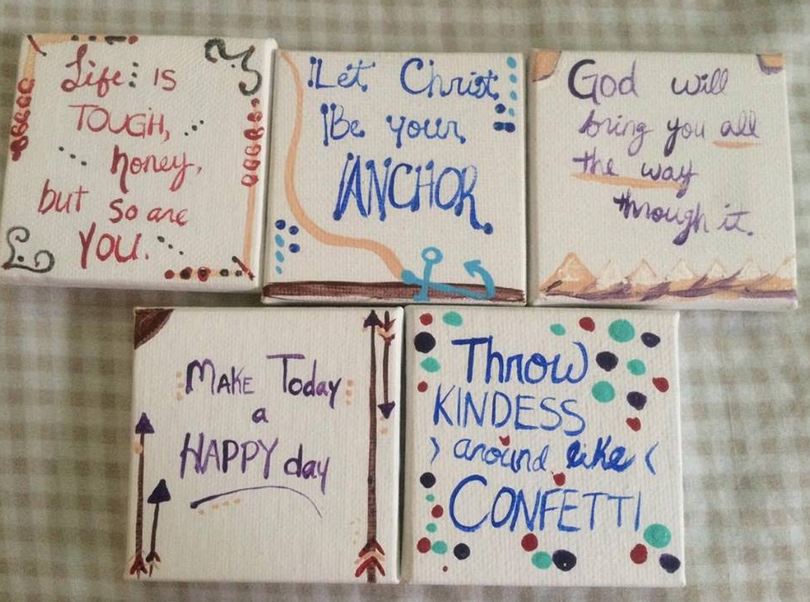 Mini Canvas Gift and Handmade Cards