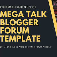 Megatalk Forum Website Premium Blogger Template