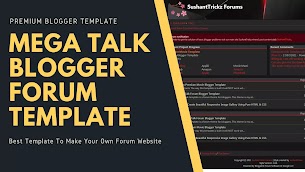 Megatalk Forum Website Premium Blogger Template Megatalk Forum Website Premium Blogger Template