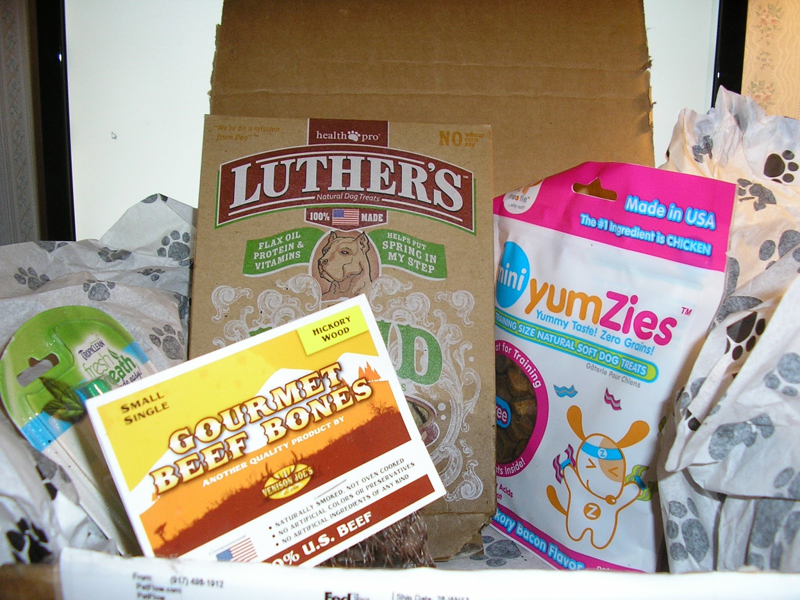 Missy's Product Reviews Pet Flow Monthly Dog Box Review