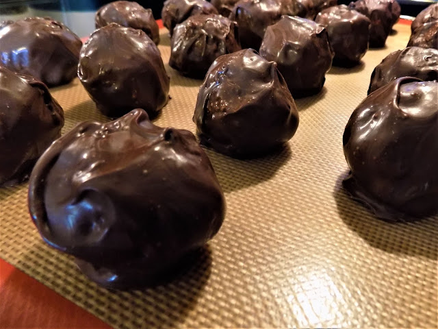 Peanut Butter Balls dipped in chocolate