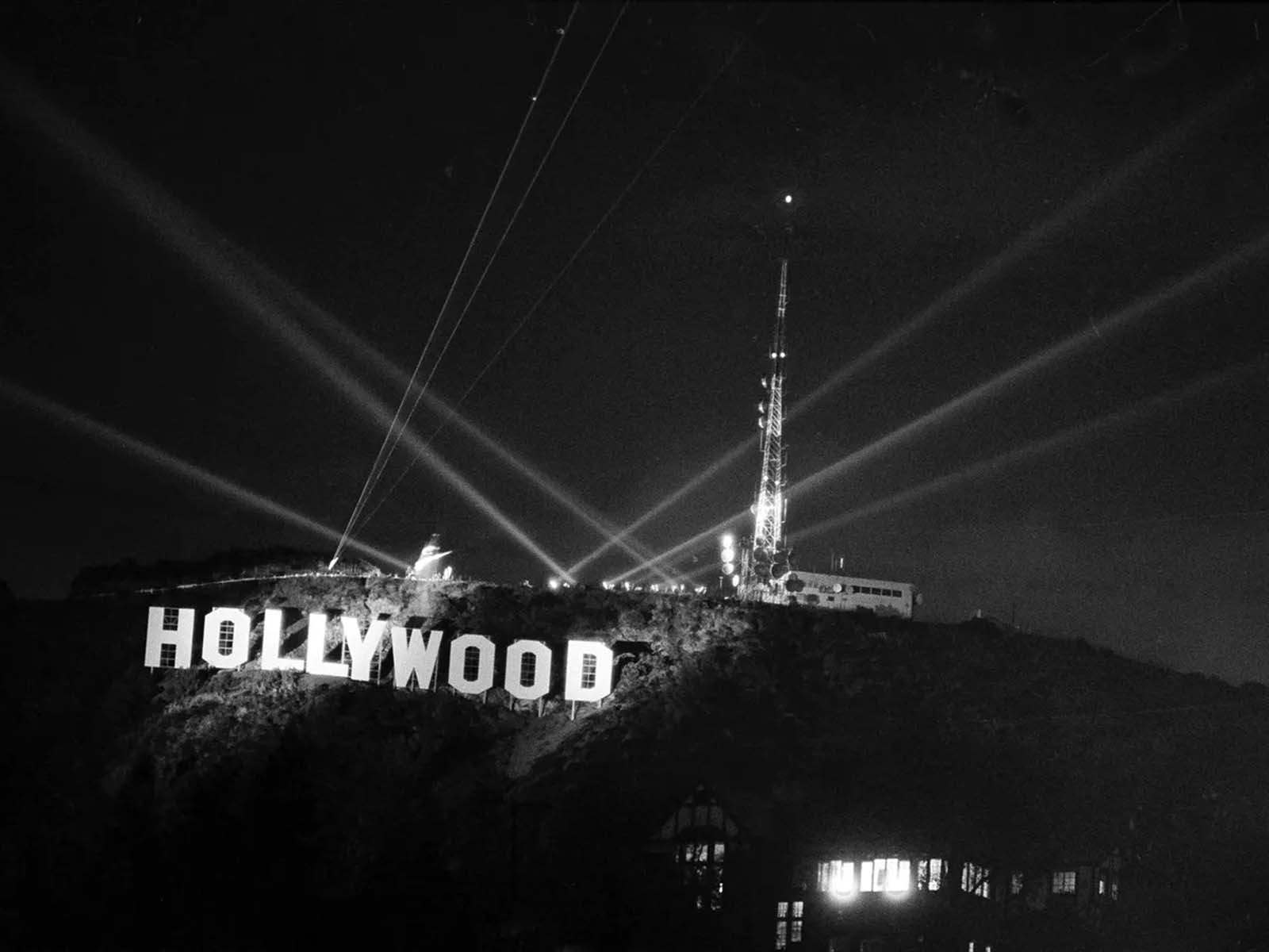 hollywood sign old photographs