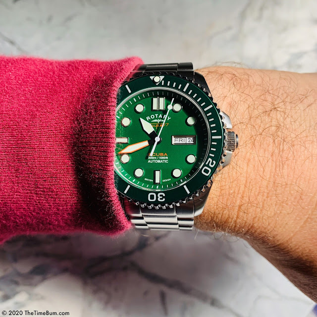 Rotary Super 7 Scuba for WatchNation green