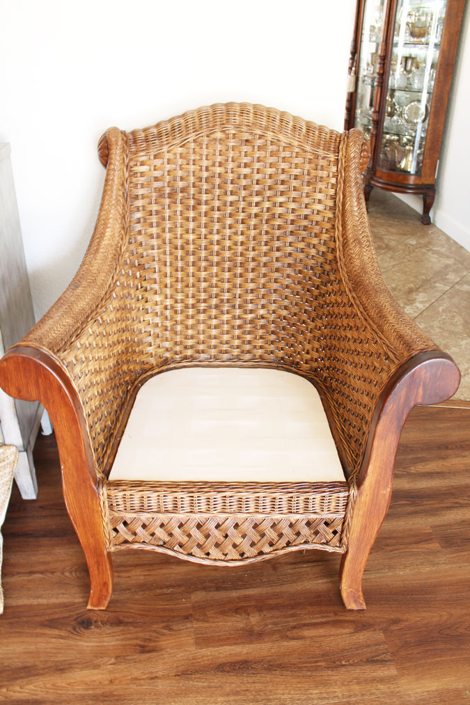 How To Bring An Old Wicker Chair Back To Life Easy Tutorial A