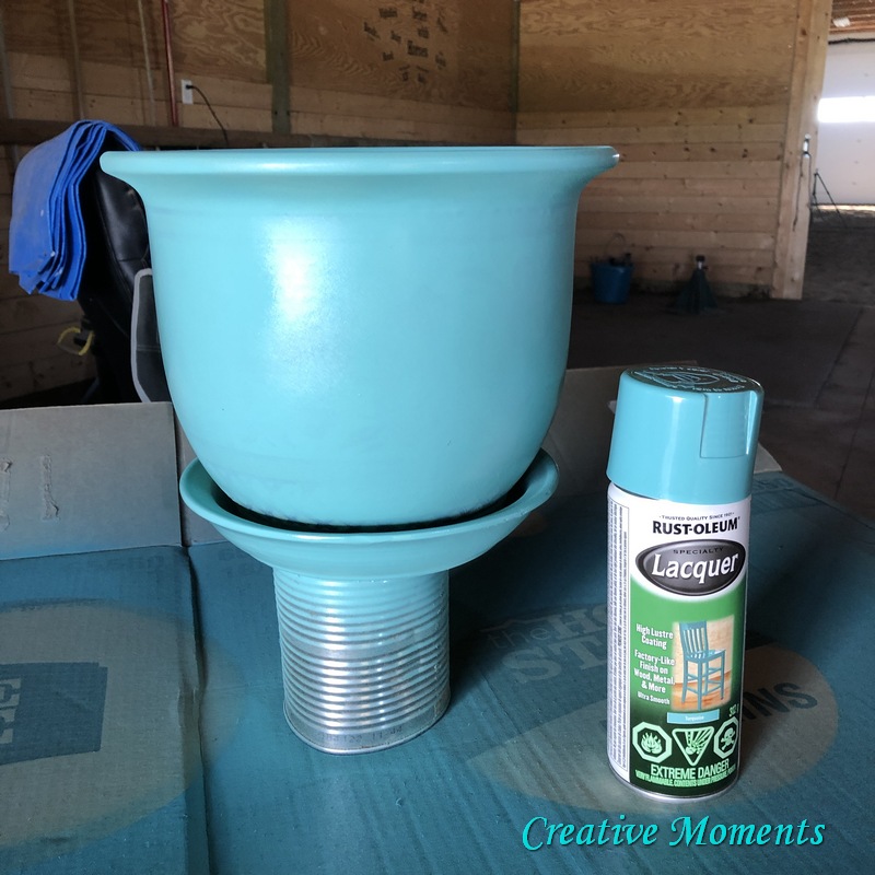 Plastic Plant Pots Spray Painted & Updated