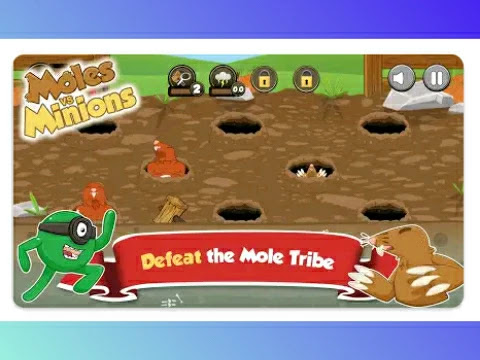 Moles vs Minions: Whack-a-mole