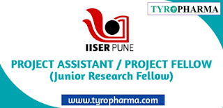 IISER Pune Junior Research Fellow jobs Project Assistant - Project Fellow