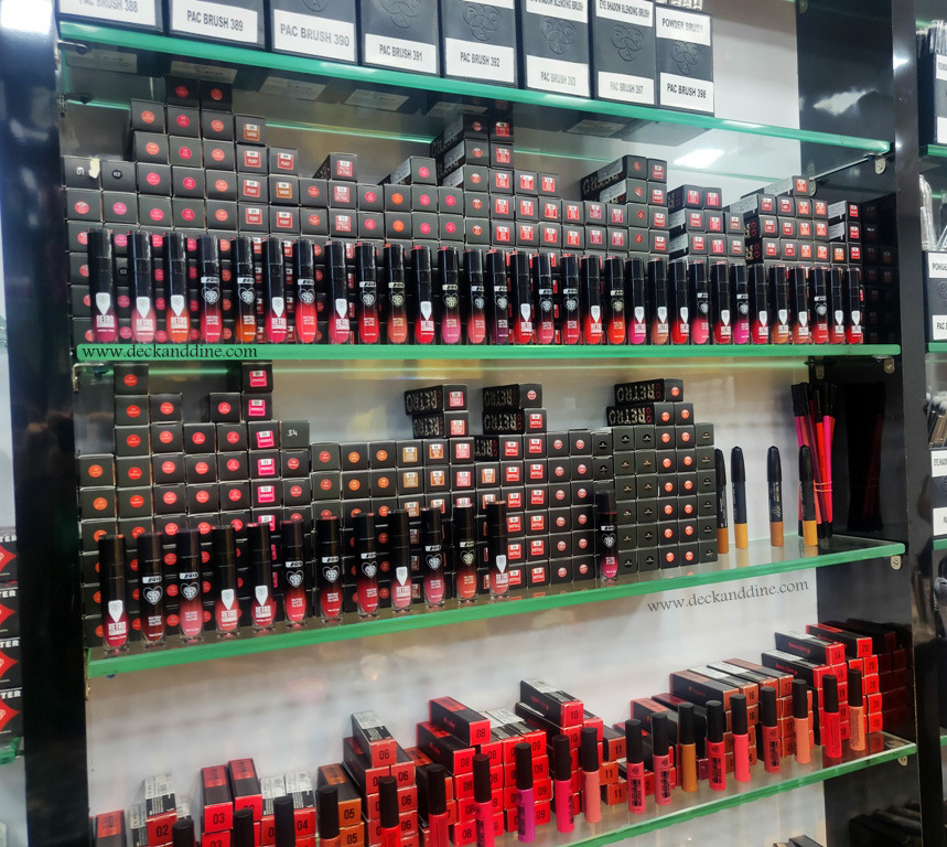 PAC Store PAC Cosmetics Kolkata Address and Top / Best Products Deck and Dine
