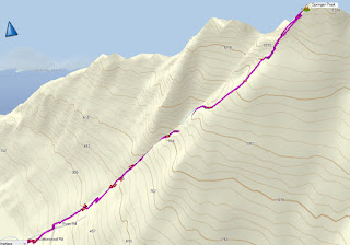 Springer Peak Map and GPS route