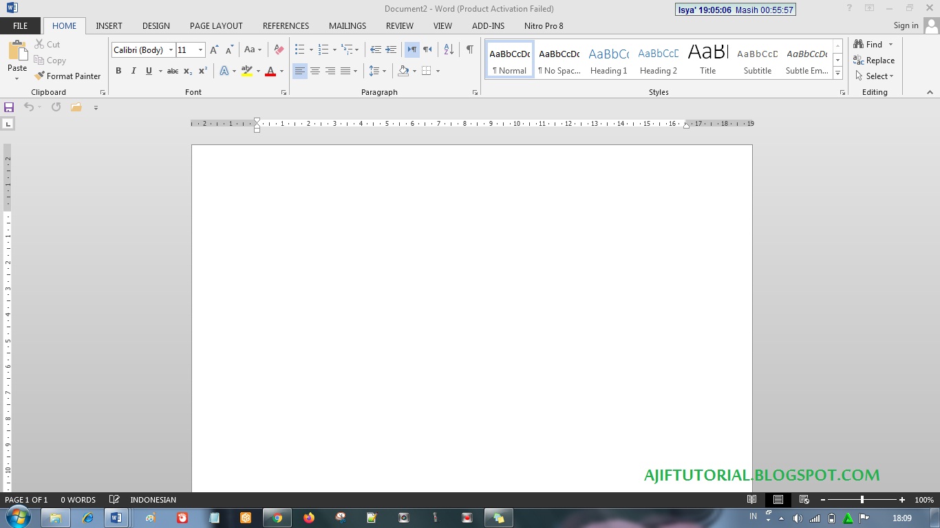 Cara Memberi Garis Bingkai Atau Page Border Pada Ms.Word