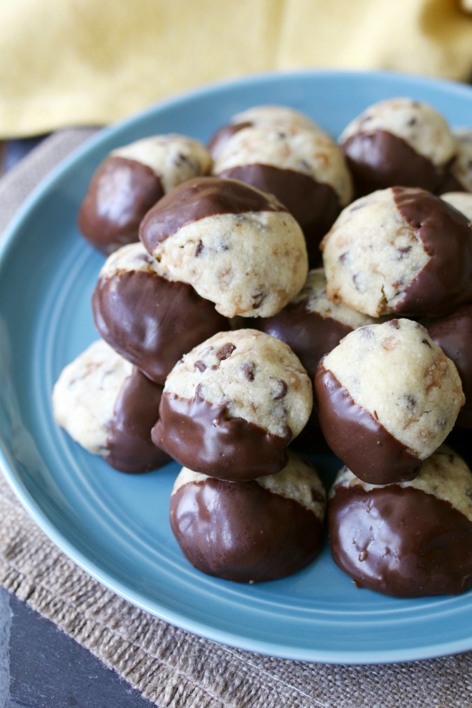 Toffee & Chocolate Chip Shortbread Cookies Heath Bar Cookies Karen