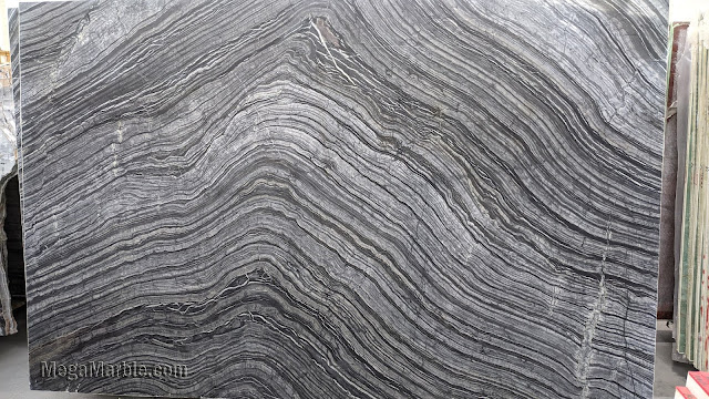 Nero Madera Marble Slab