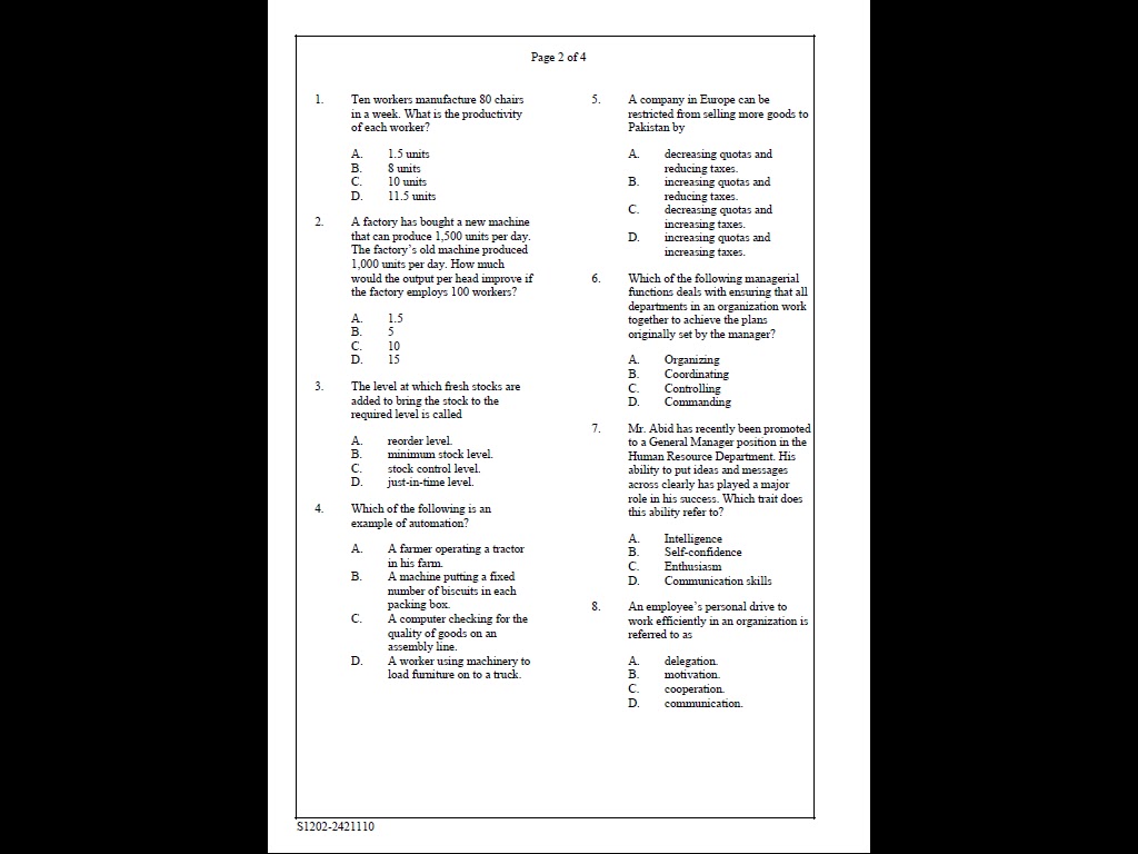 What are business papers