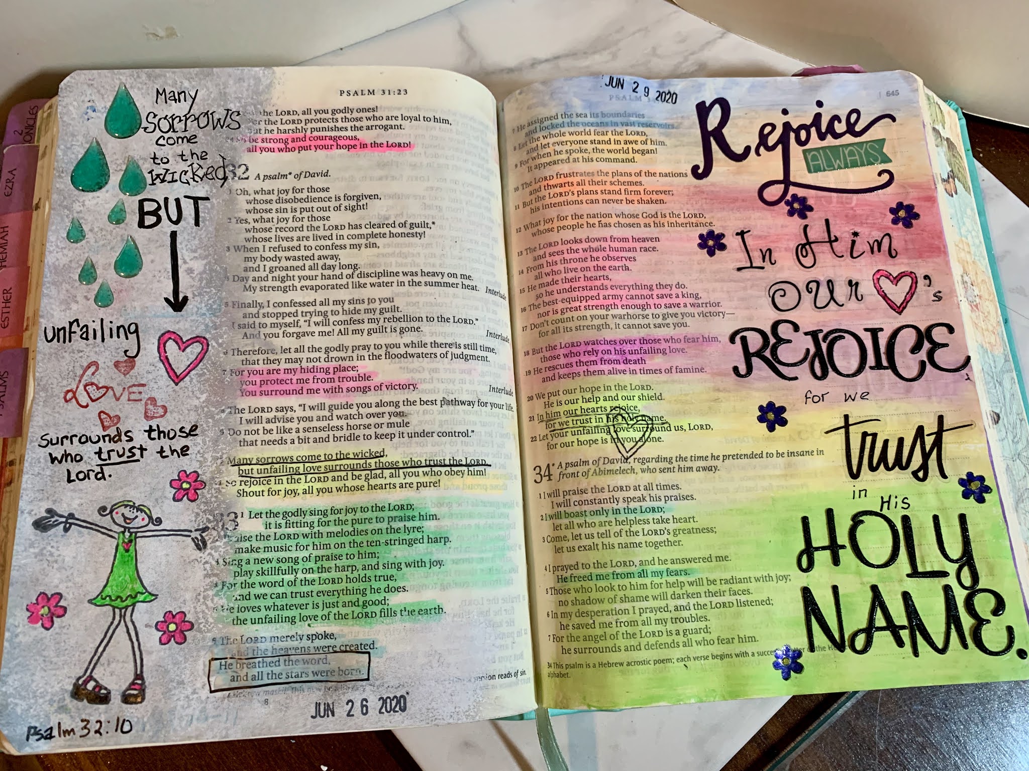 Amy's Creative Pursuits: June Bible Journaling Pages