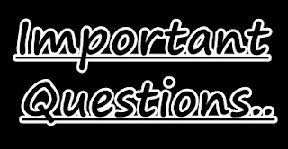 Important Questions Important Questions