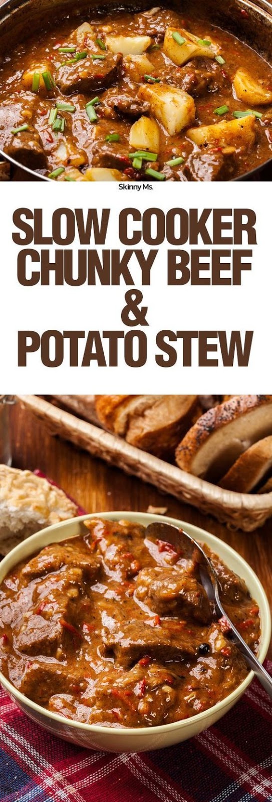 Slow Cooker Chunky Beef & Potato Stew Recipe Girls Dishes