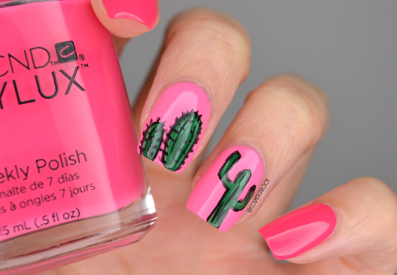 NAILS Cactus Makes Perfect CBBxManiMonday Cosmetic Proof