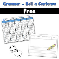 FREE Grammar Roll a Sentence