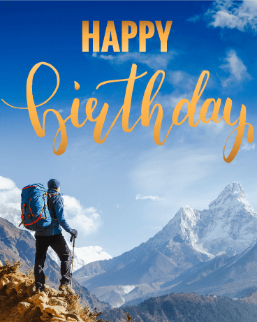 Birthday for Hikers (Trekking, Nature Lovers) → Special Birthday Wishes