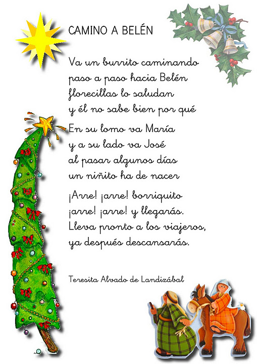 Recursos Infantiles Poemas De Navidad.