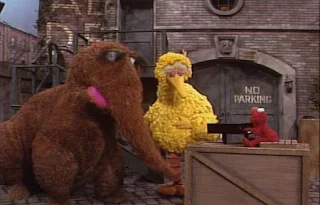 Elmo sings Elmo's Song for Big Bird and Snuffy. Sesame Street Best of Friends