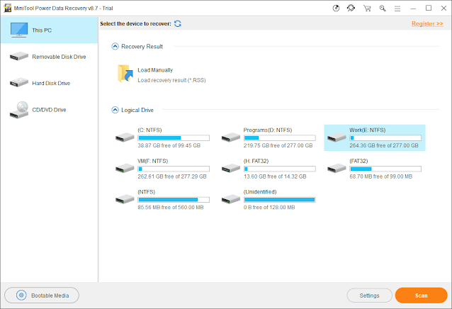 Perform Samsung Data Recovery for Computer