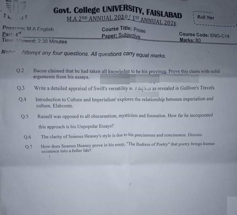 Multi topic essay for ba english pdf image