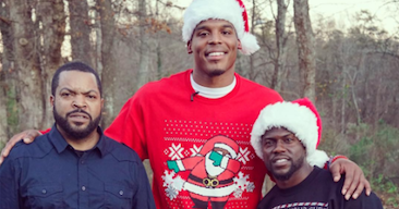 Cam Newton S Surprise Sleigh Day Included Kevin Hart Bench