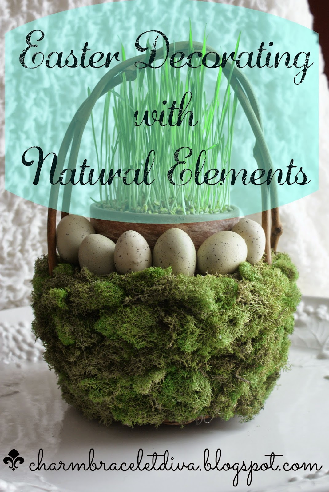 Our Hopeful Home Easter Decorating with Wheat Grass and Other Natural