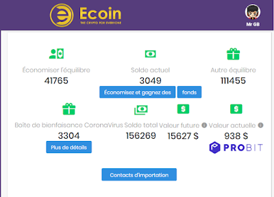 stocker vos Ecoin