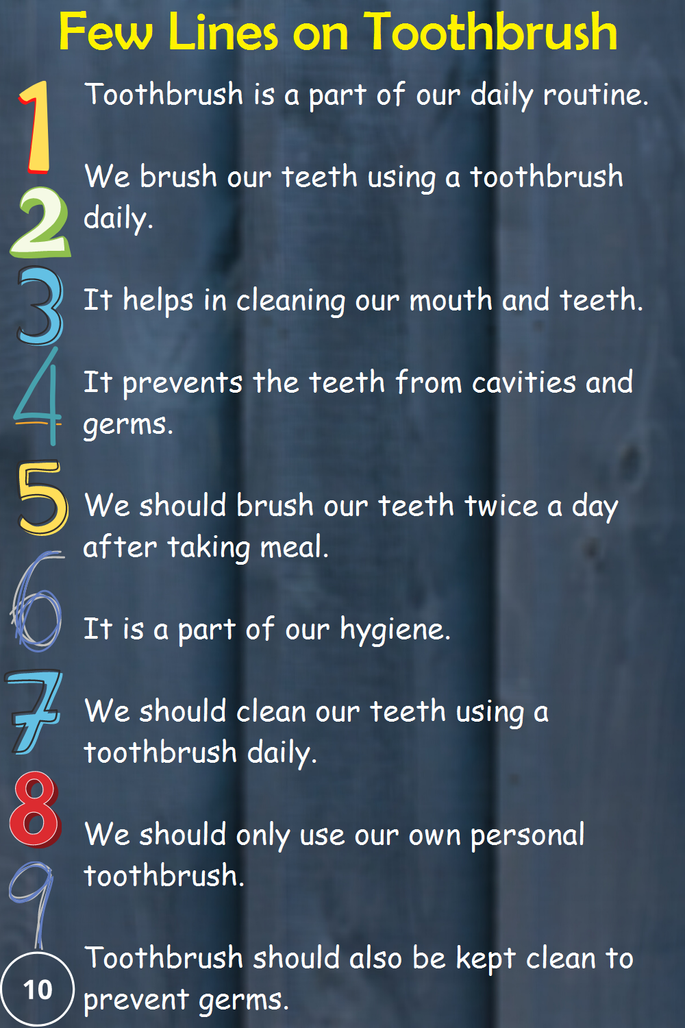 Toothbrush bristles picture