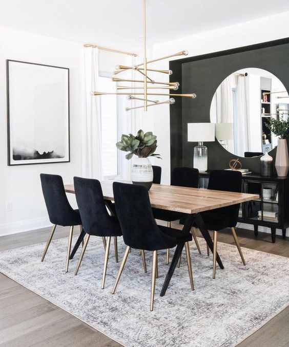 11 Rustic Black and White Dining Rooms That Will Make Your Home Shine