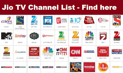 Jio TV Channels List