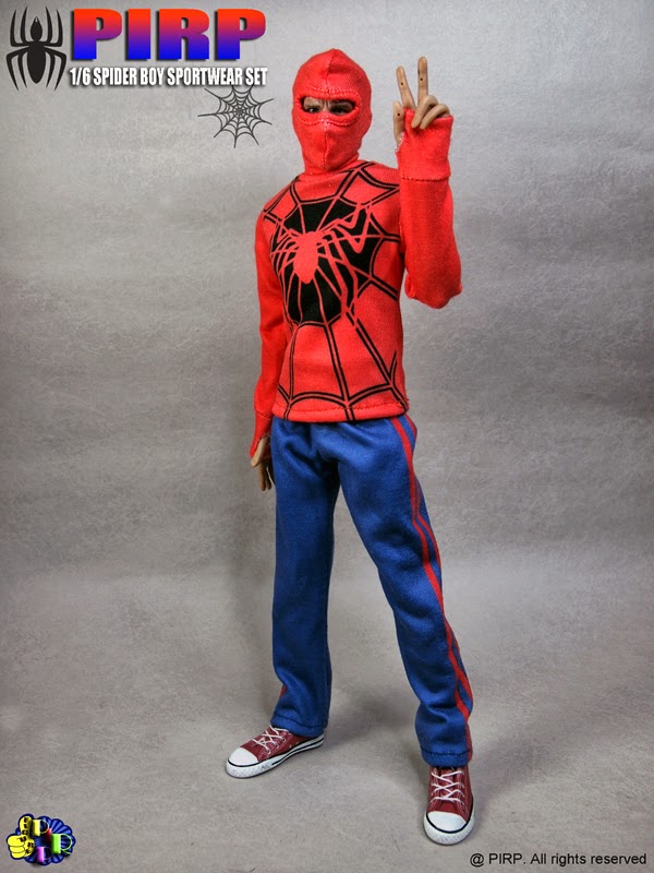 Check out PIRP 1/6 scale Spider Boy Sportswear or Peter Parker Spider-Man W...